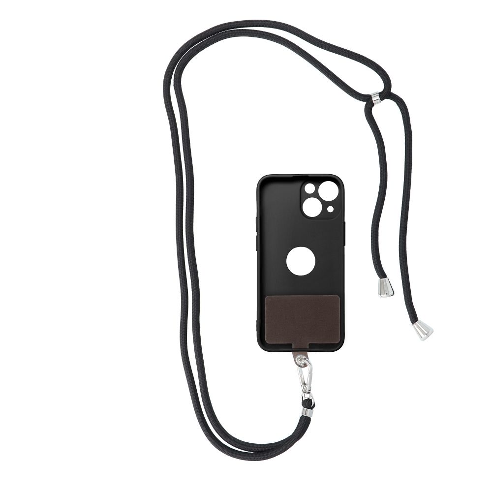 SWING telefona aukliņa, 6 mm, līdz 165 cm, melna