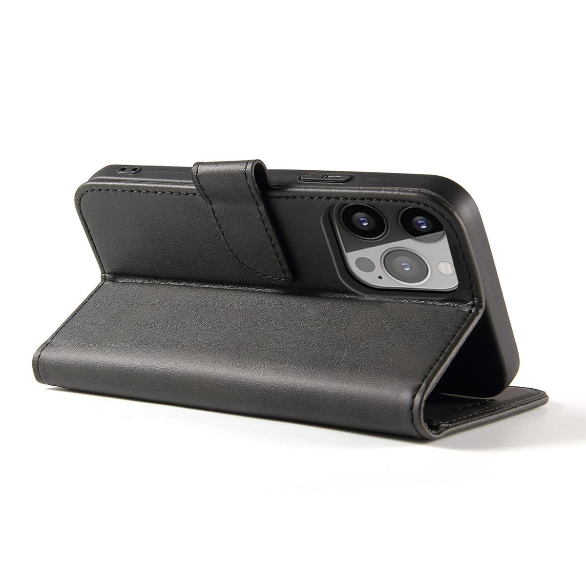 Magnet Case atverams maciņš Honor X8 5G ar statīvu, melns