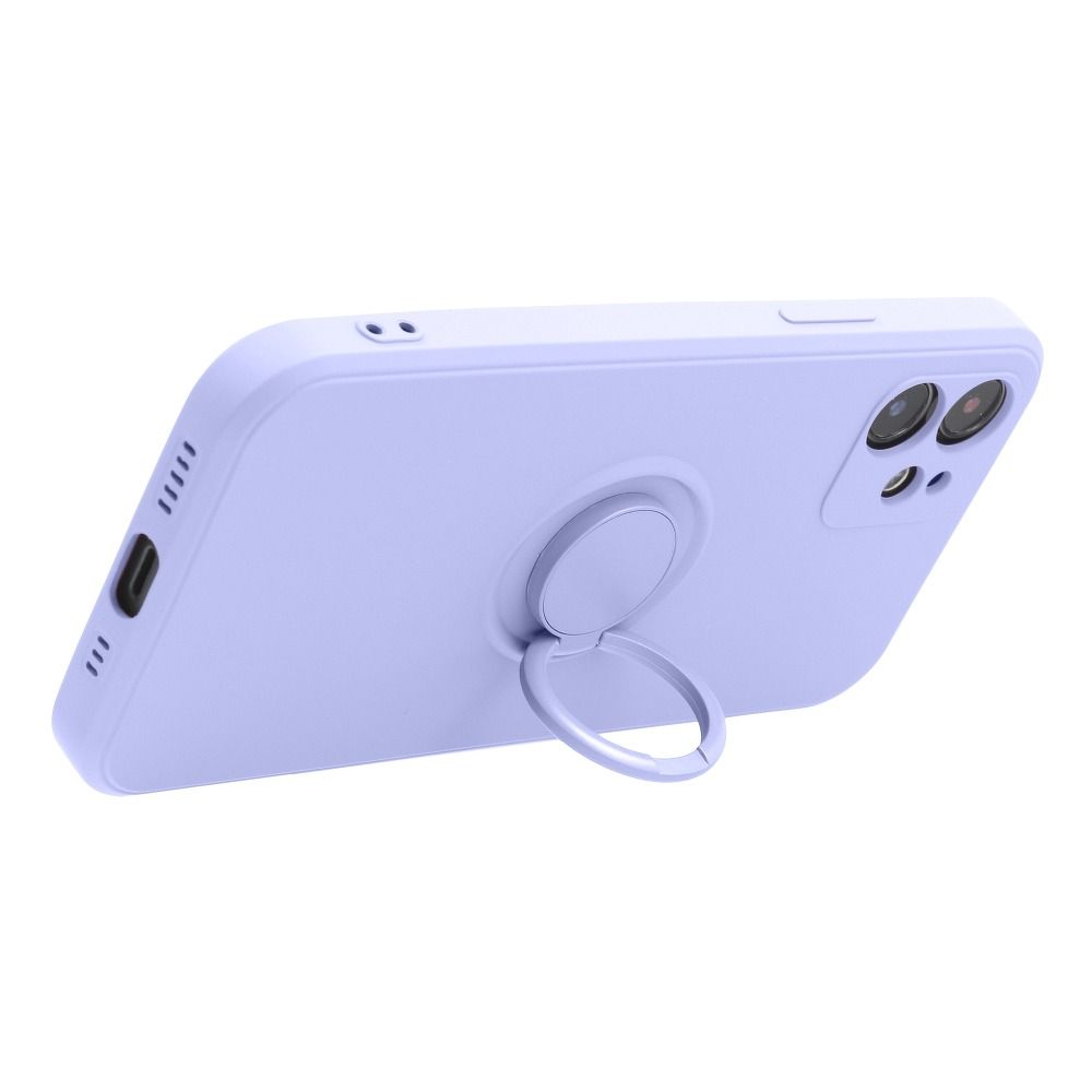Aizsargvāciņš iPhone 13 Pro – SILICONE RING, violets — attēls 3