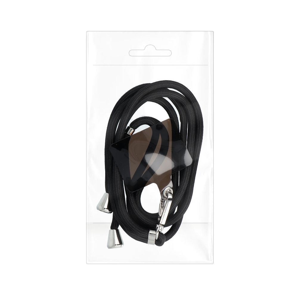 SWING telefona aukliņa, 6 mm, līdz 165 cm, melna