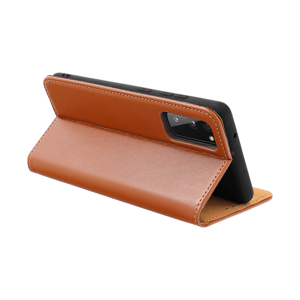 Aizsargvāciņš Samsung S23 Plus – SMART PRO leather, brūns — attēls 4