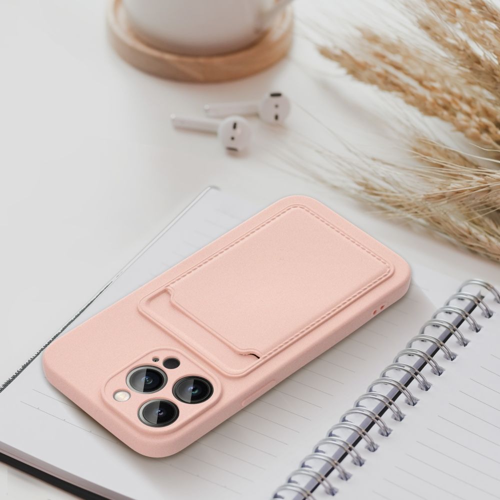 Aizsargvāciņš iPhone 16 Pro – CARD, rozā — attēls 3