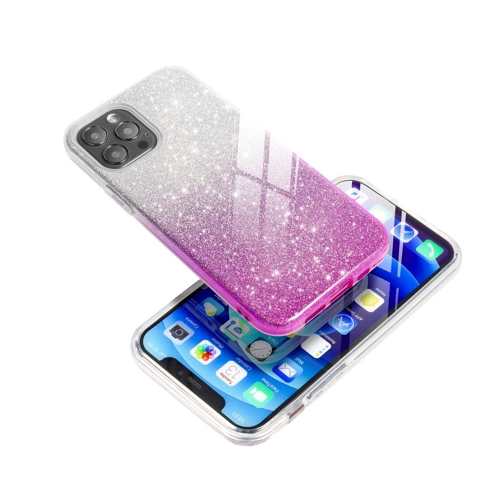 Aizsargvāciņš iPhone 13 clear/pink – SHINING — attēls 2