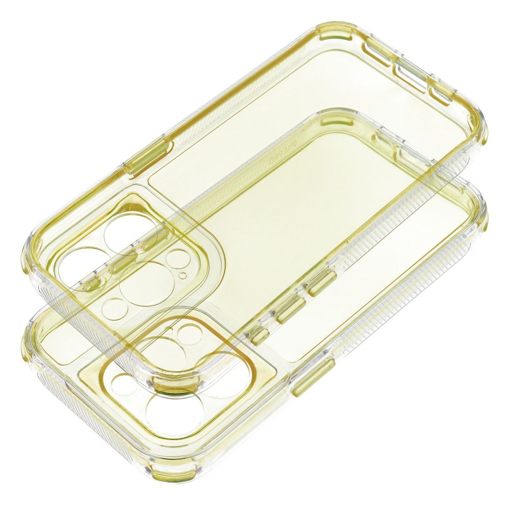 Aizsargvāciņš iPhone 16 Pro – MATRIX CLEAR, dzeltens — attēls 2