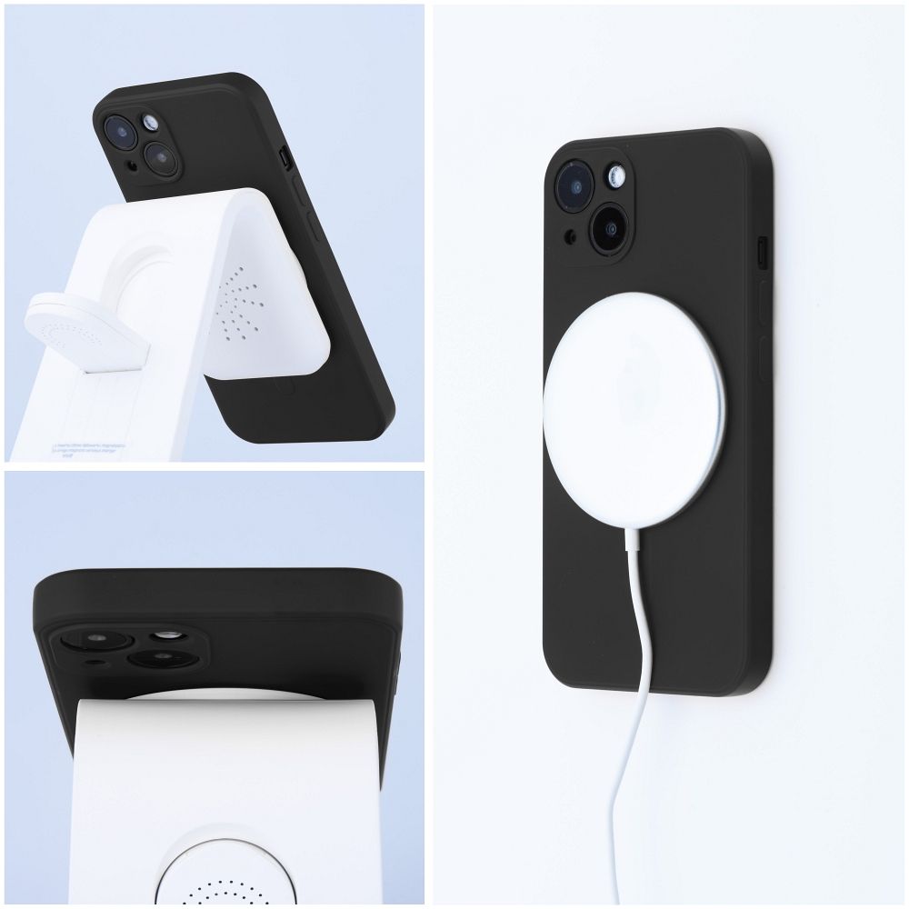 Silicone Mag Cover aizsargvāciņš Samsung S25 FE, melns