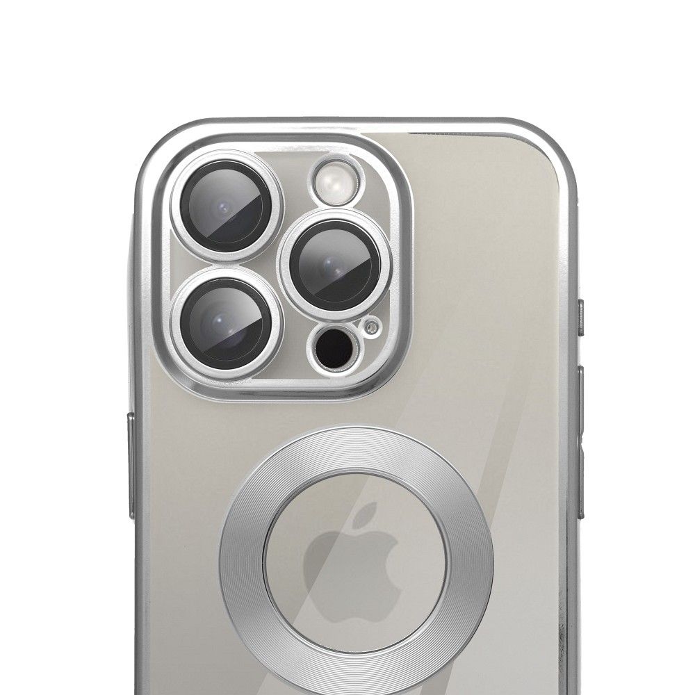 Aizsargvāciņš iPhone 16 Pro Max – GLAM, sudraba — attēls 3