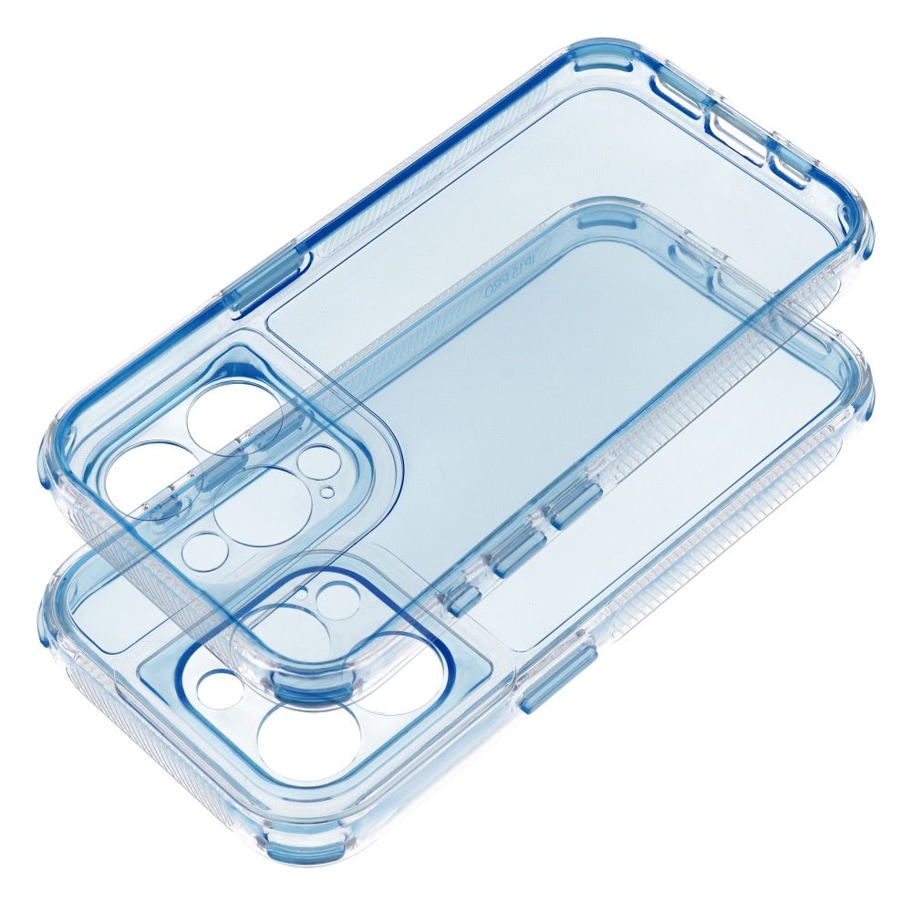 Aizsargvāciņš iPhone 16 PLUS – MATRIX CLEAR, zils — attēls 2