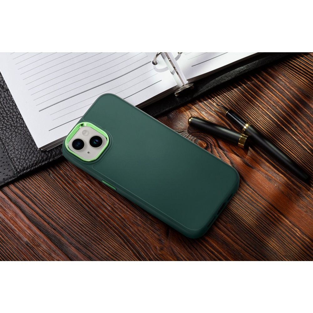 Aizsargvāciņš iPhone 15 Pro – FRAME, zaļš — attēls 4