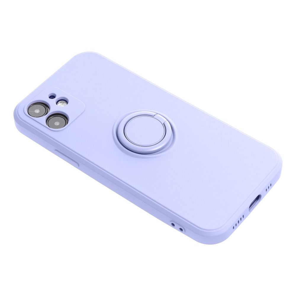 Aizsargvāciņš iPhone 13 Pro Max – SILICONE RING, violets — attēls 4