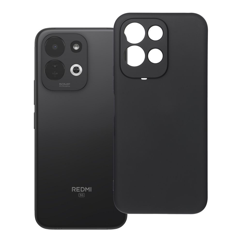 Silicone aizsargvāciņš Xiaomi Redmi 17 4G / 5G, melns