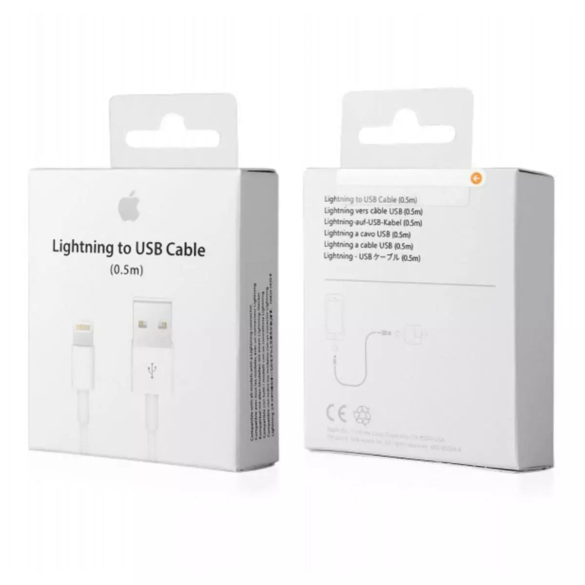 Apple Lightning to USB kabelis 0.5m balts EU ME291
