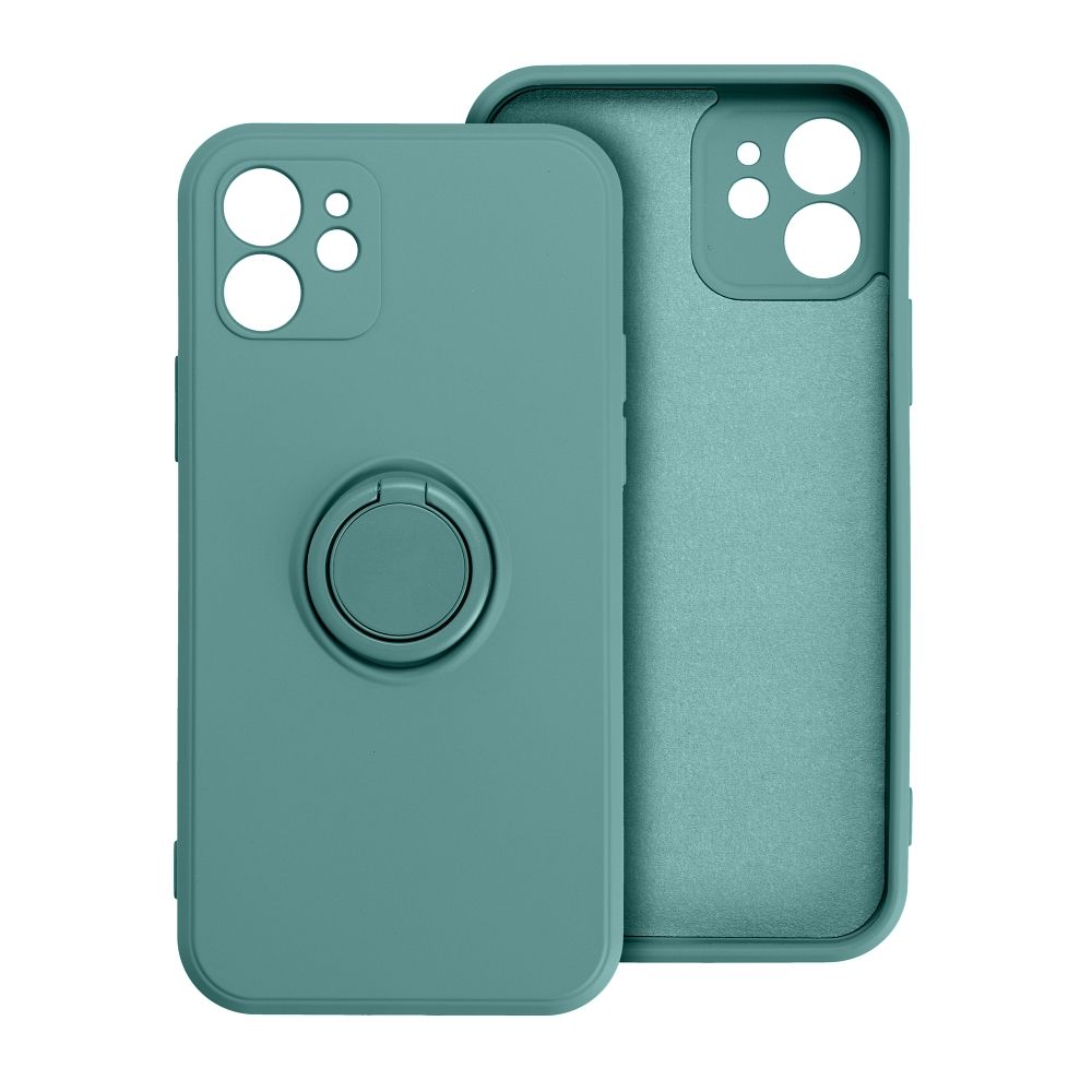 Aizsargvāciņš iPhone 13 Pro Max – SILICONE RING, zaļš — attēls 2