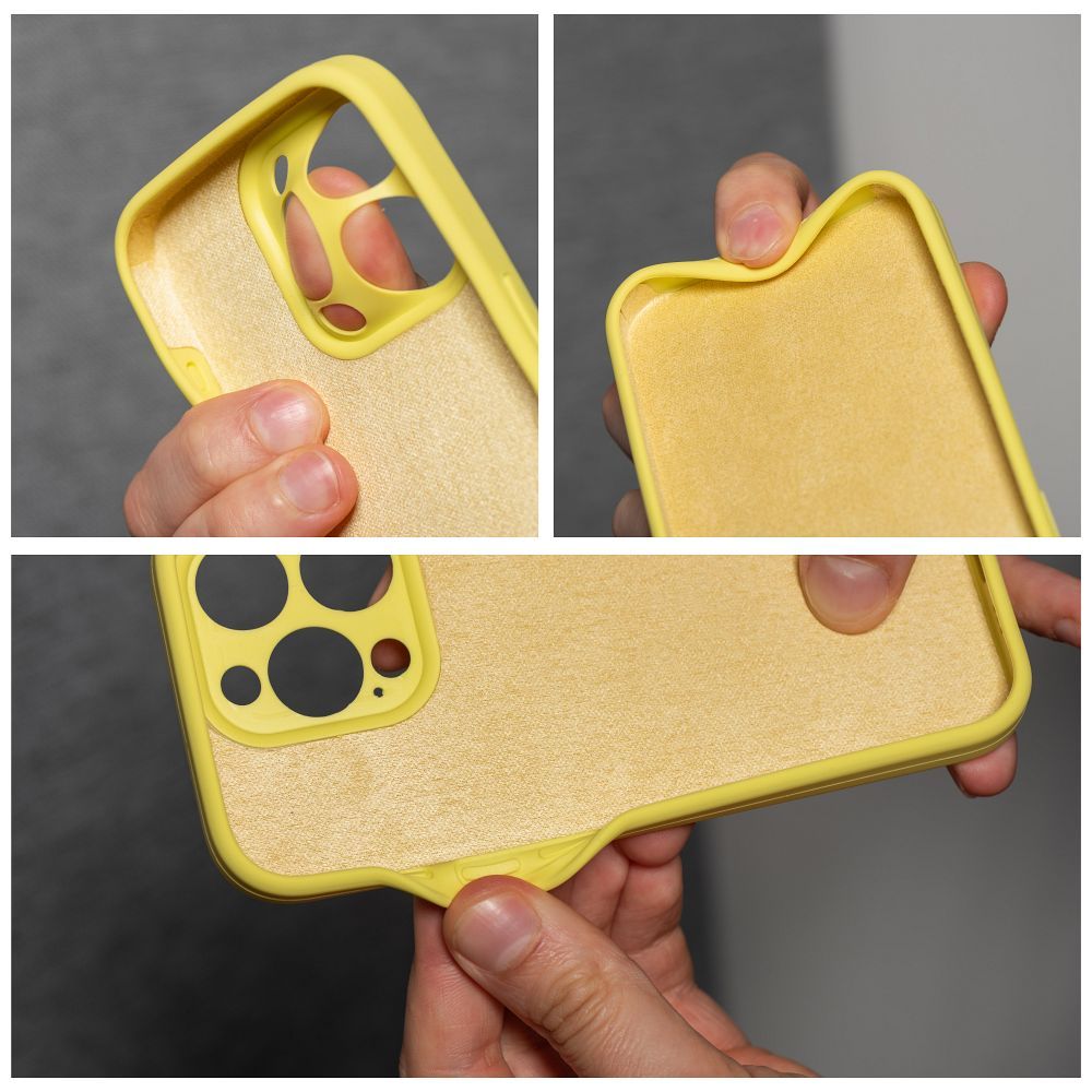 Aizsargvāciņš iPhone 16 Plus lemon – SILICONE 2mm — attēls 4
