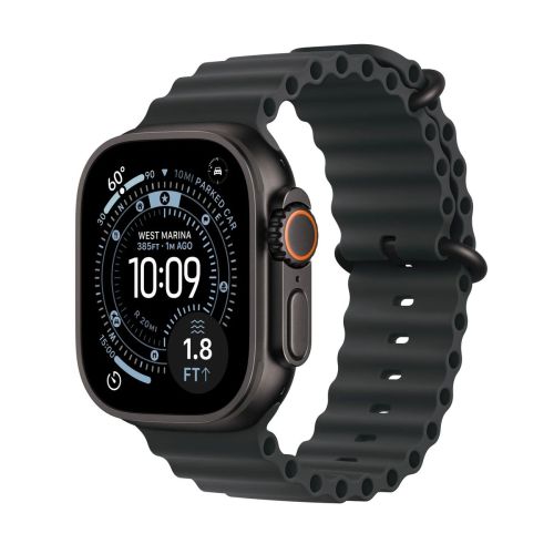 Apple Watch Ultra 3 GPS + Cellular 49 mm, melns titāns, melna Ocean Band — attēls 1
