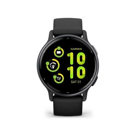 Garmin vívoactive 5, melns — viedpulkstenis — attēls 1