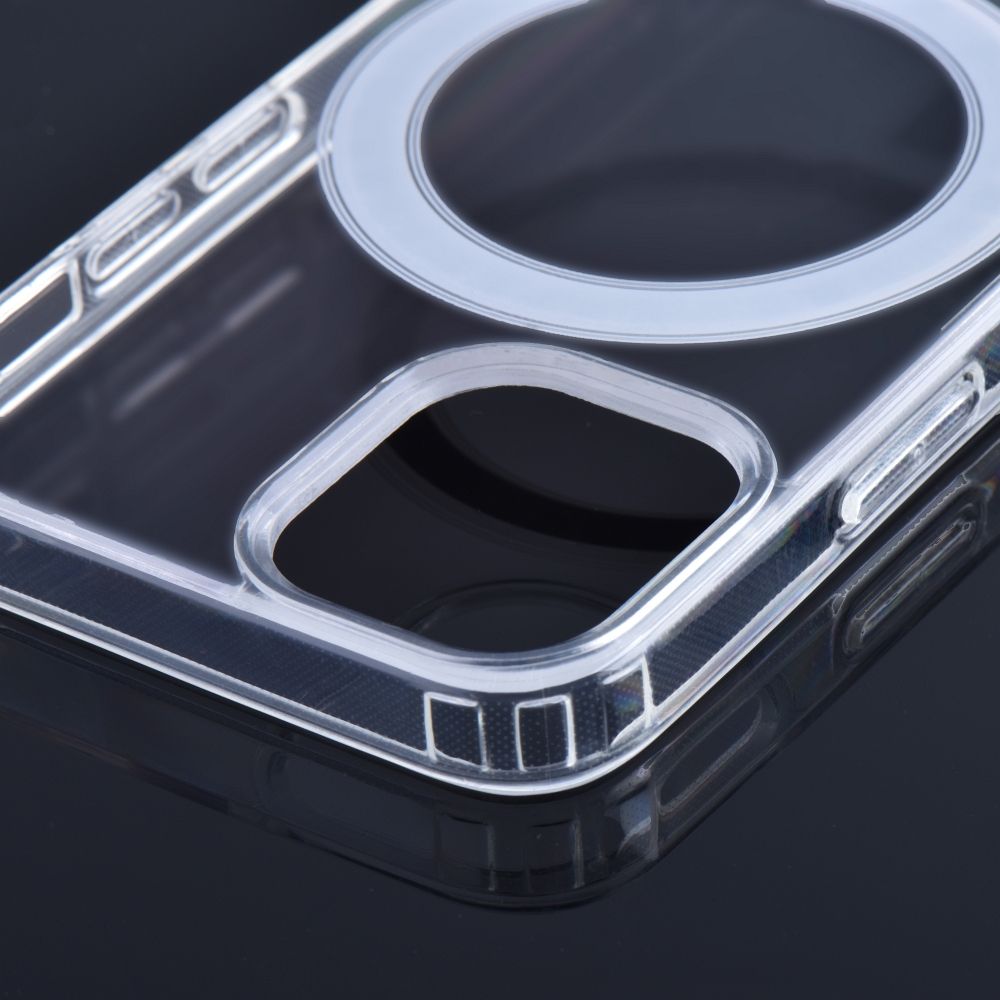Aizsargvāciņš iPhone 16 Plus – CLEAR MAG (MID) compatible with MagSafe, caurspīdīgs — attēls 4