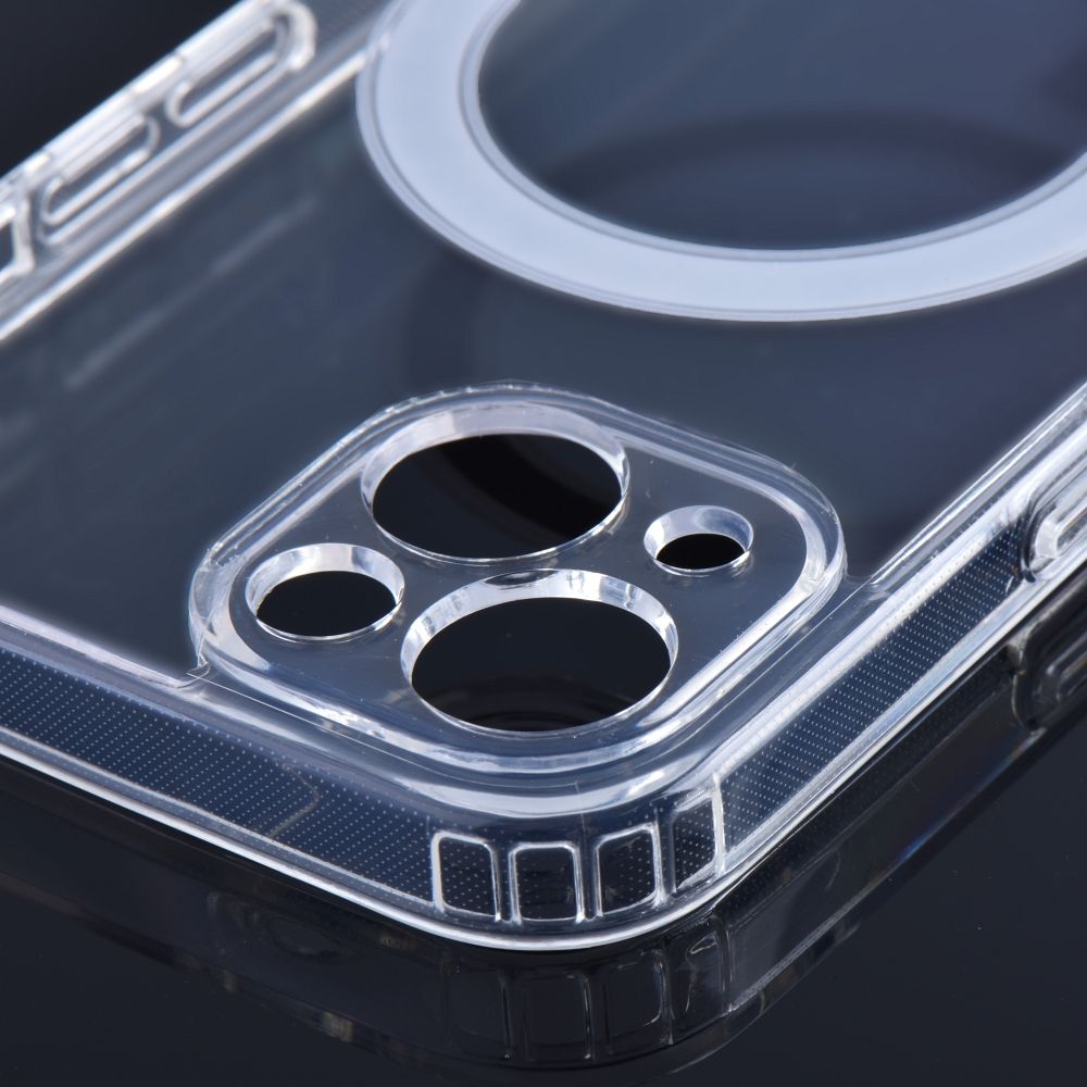 Aizsargvāciņš iPhone 15 – CLEAR MAG with camera protection compatible with MagSafe, caurspīdīgs — attēls 3