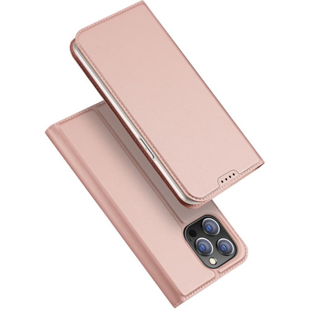 Aizsargvāciņš iPhone 15 Pro Max rose – DUX DUCIS wallet SKIN PRO