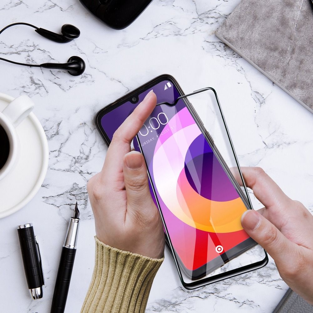 Aizsargstikls Huawei P30 Pro – 5D Full Glue Ceramic, melns — attēls 4