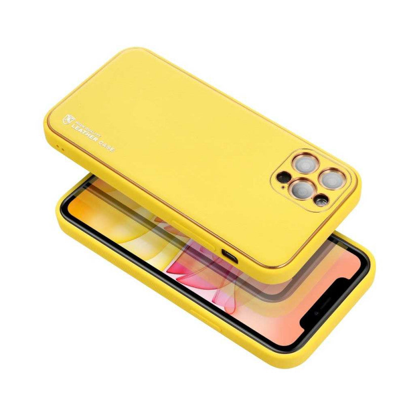 Forcell LEATHER Case modelim SAMSUNG Galaxy A32 5G yellow