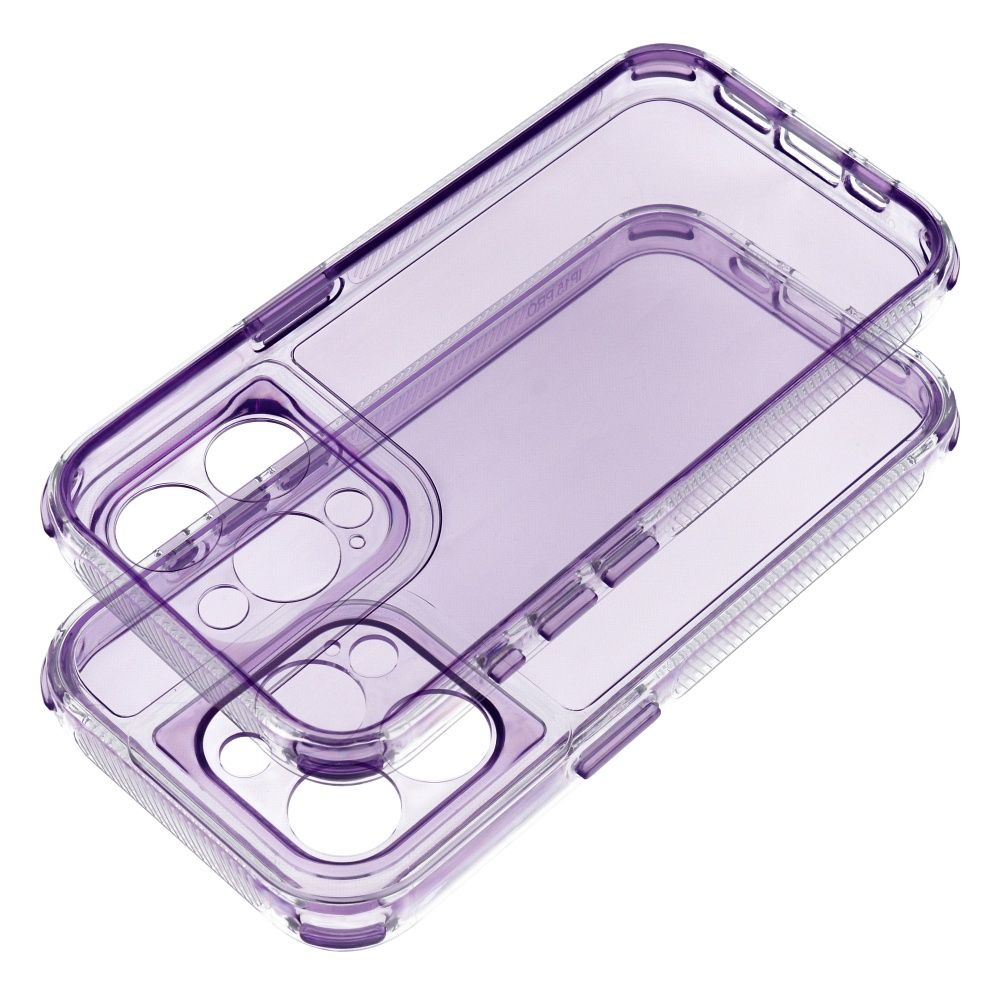 Aizsargvāciņš iPhone 16 light – MATRIX CLEAR, violets — attēls 2