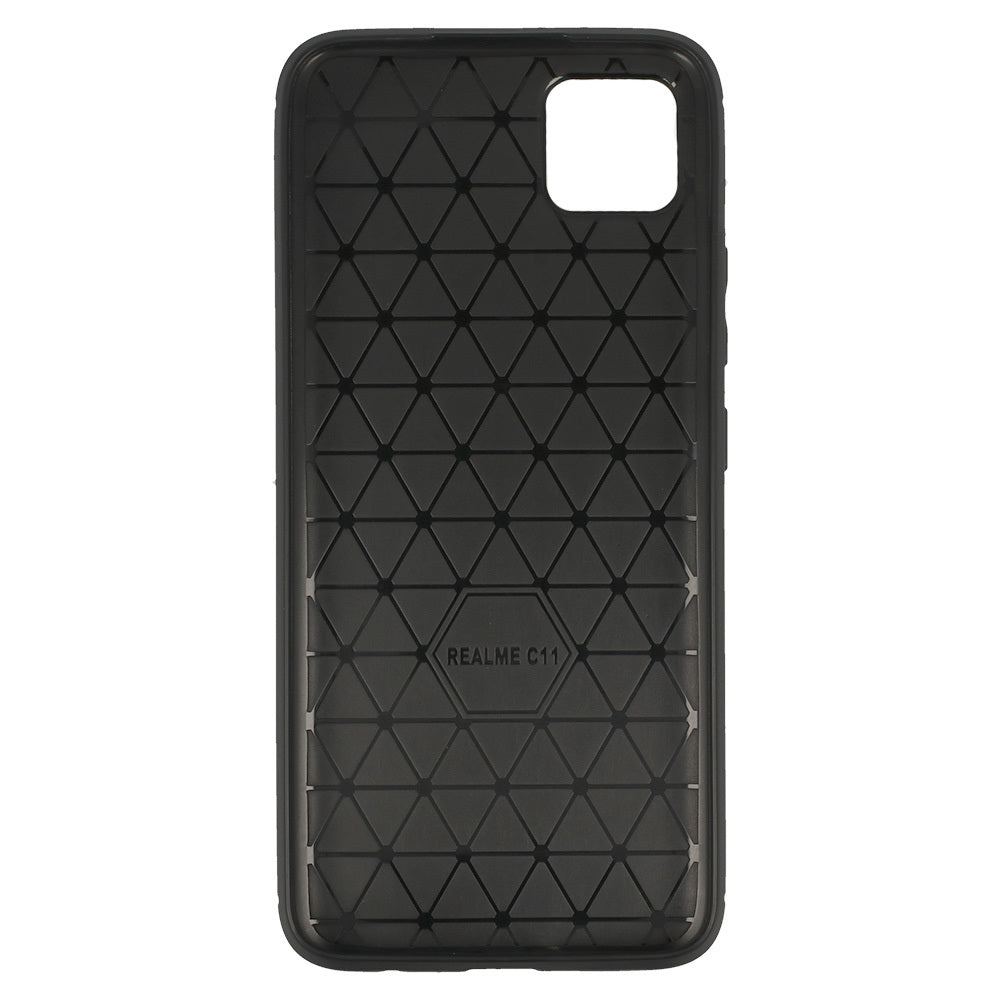 Carbon aizsargvāciņš Realme C11 (2020) / C20, melns