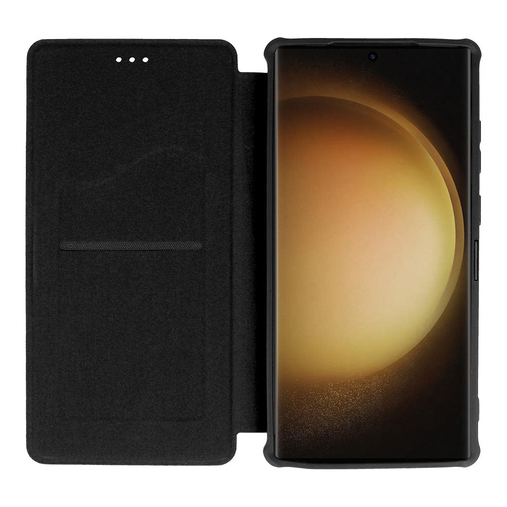 Aizsargvāciņš Samsung Galaxy S23 – Razor Leather, melns — attēls 4