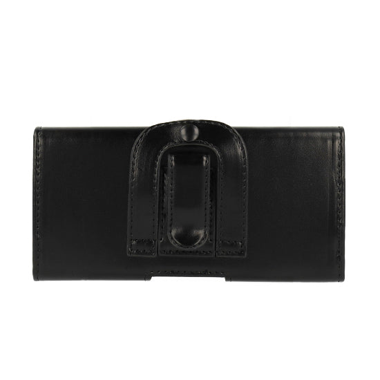 Aizsargvāciņš iPhone 11 Pro/13/14/15/Samsung S23/S24/S25 black, leather – Telone VIVA Belt Holster (SIZE 16) (145x75x14 mm) — attēls 2