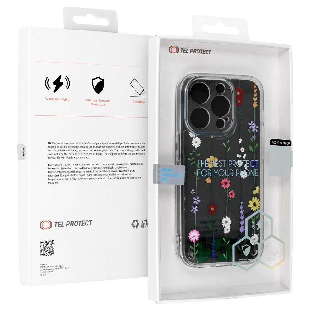 Tel Protect Flower vāciņš iPhone 13 Pro, dizains 4 — attēls 7