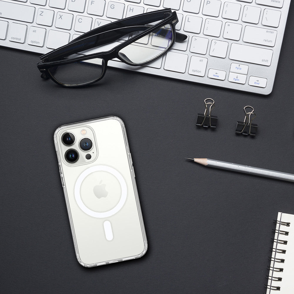 Aizsargvāciņš iPhone 15 Pro – Acrylic Magsafe, caurspīdīgs — attēls 3