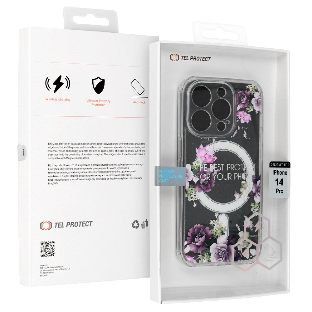 Tel Protect Flower MagSafe vāciņš iPhone 14 Pro, dizains 7 — attēls 7