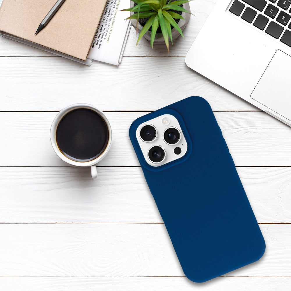 Tel Protect Silicone Premium vāciņš iPhone 16 Pro, tumši zils — attēls 5