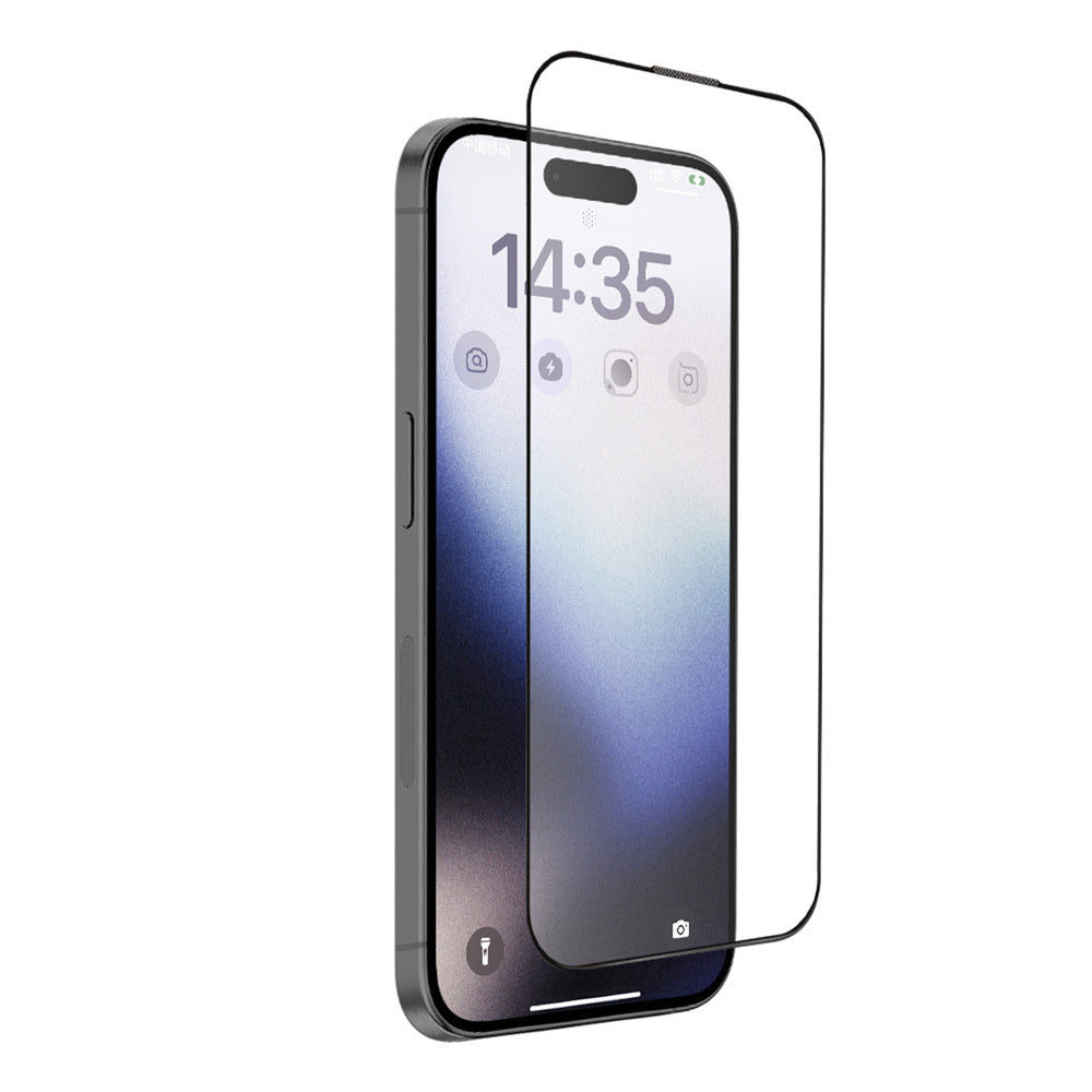 Aizsargstikls iPhone 16 – Tel Protect Full Glue 6D Matt, melns — attēls 2