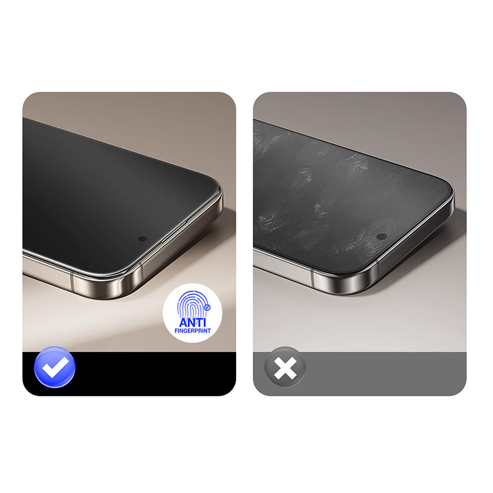 Aizsargstikls iPhone 16 – Tel Protect Full Glue 6D Matt, melns — attēls 4