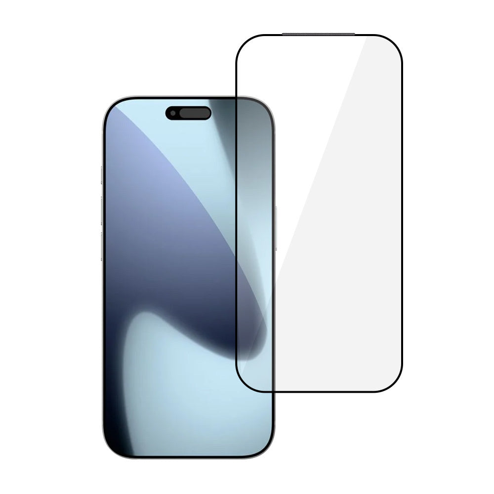Aizsargstikls iPhone 17 PRO/18 PRO melns – Full Glue 6D