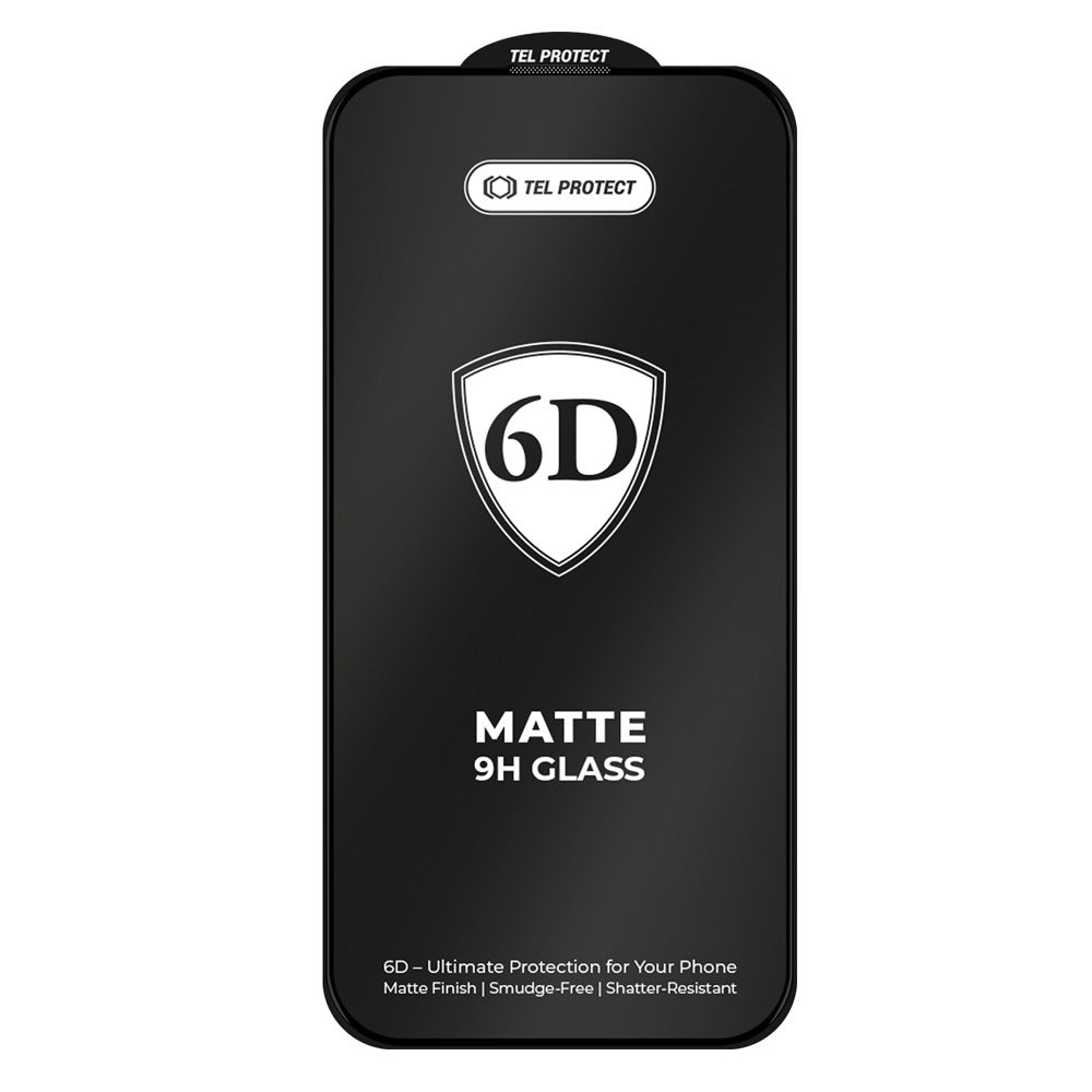 Aizsargstikls Samsung Galaxy A27 5G – Tel Protect Full Glue 6D Matt, melns — attēls 3