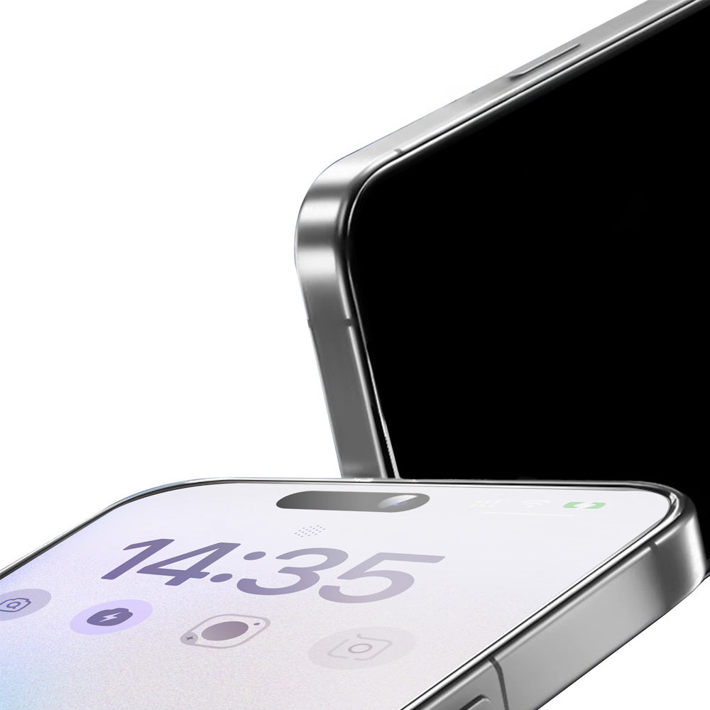 Aizsargstikls iPhone 18 Pro melns – Full Glue 6D Matt