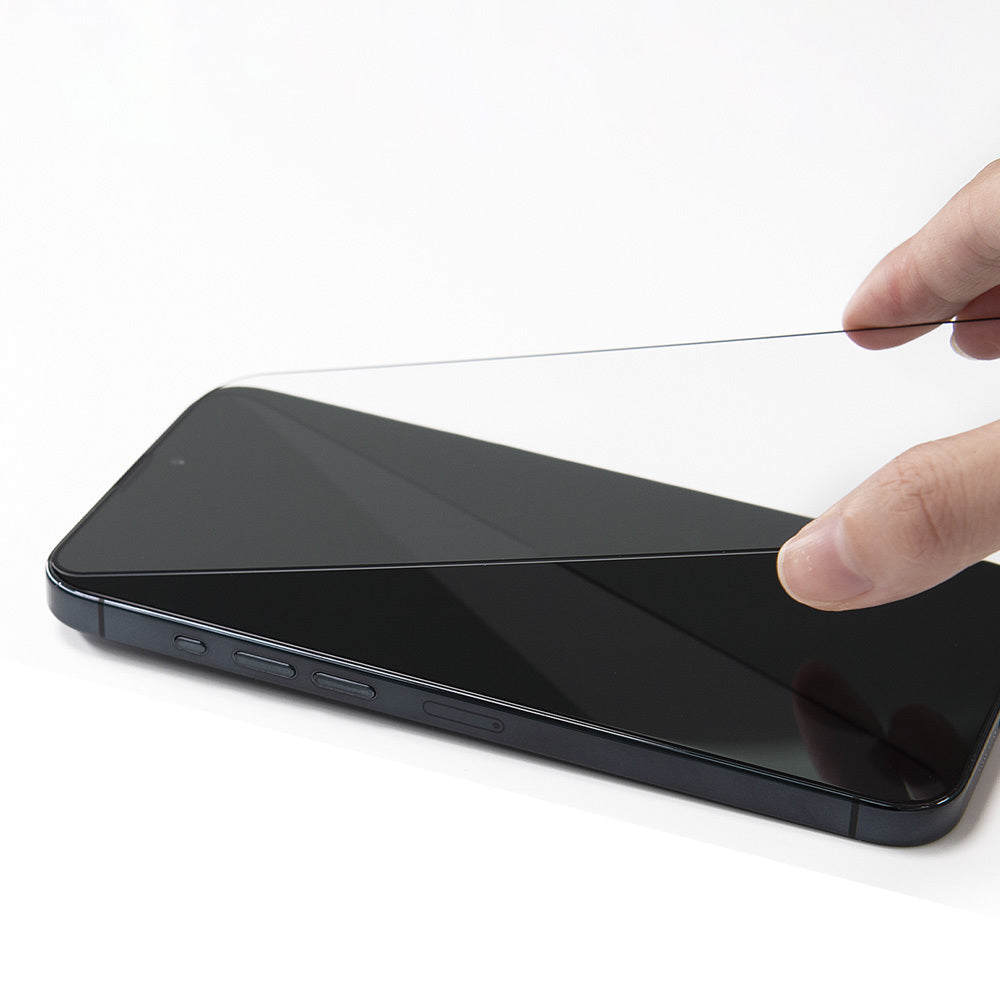 Aizsargstikls iPhone 18 Pro Max melns – Full Glue 6D Matt