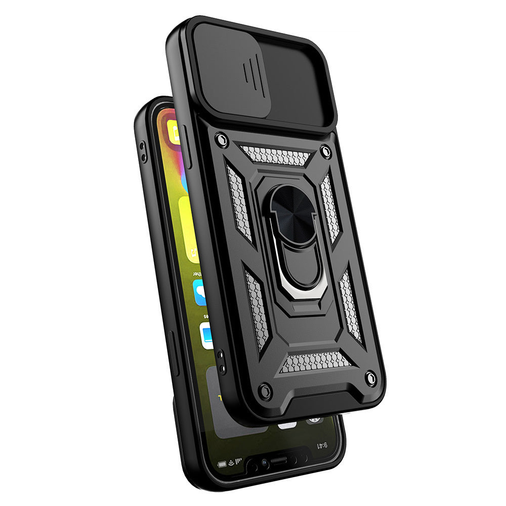 Slide Camera Armor aizsargvāciņš Xiaomi Redmi 17C 4G / Redmi 14C, melns