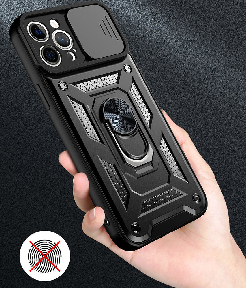 Slide Camera Armor aizsargvāciņš Xiaomi Redmi 17C 4G / Redmi 14C, melns