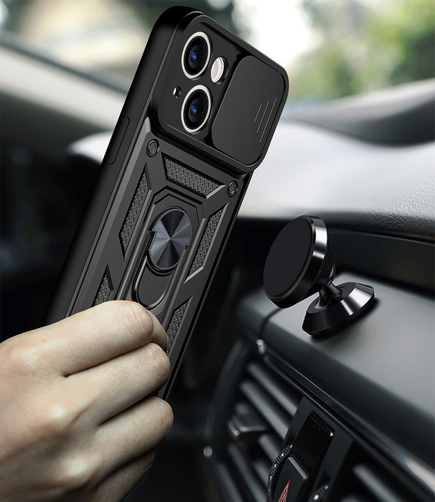 Slide Camera Armor aizsargvāciņš Xiaomi Redmi 17C 4G / Redmi 14C, melns