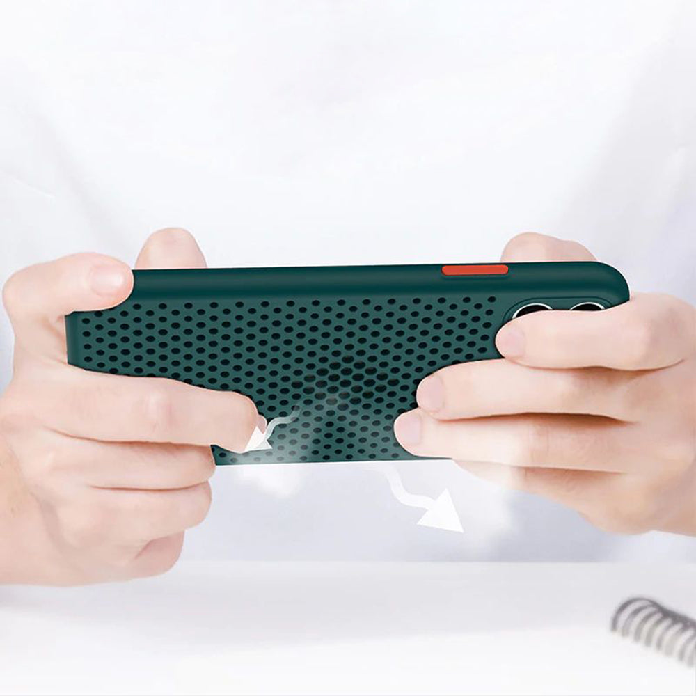 Aizsargvāciņš iPhone 12 Mini – Breath, zaļš — attēls 4