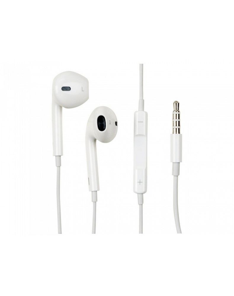 Apple EarPods MNHF2 austiņas ar 3,5 mm spraudni, mikrofonu un vadības pogām, baltas