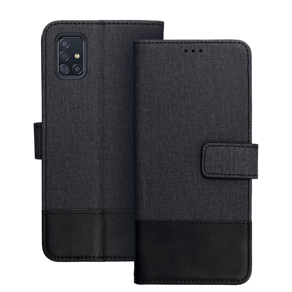 Atverams vāciņš Samsung Galaxy A51 – Gomma Book, melns