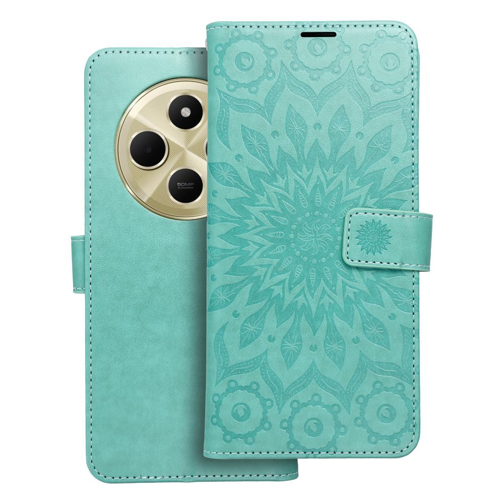 Atverams vāciņš Xiaomi Redmi 14C – MEZZO, mandalas raksts, zaļš