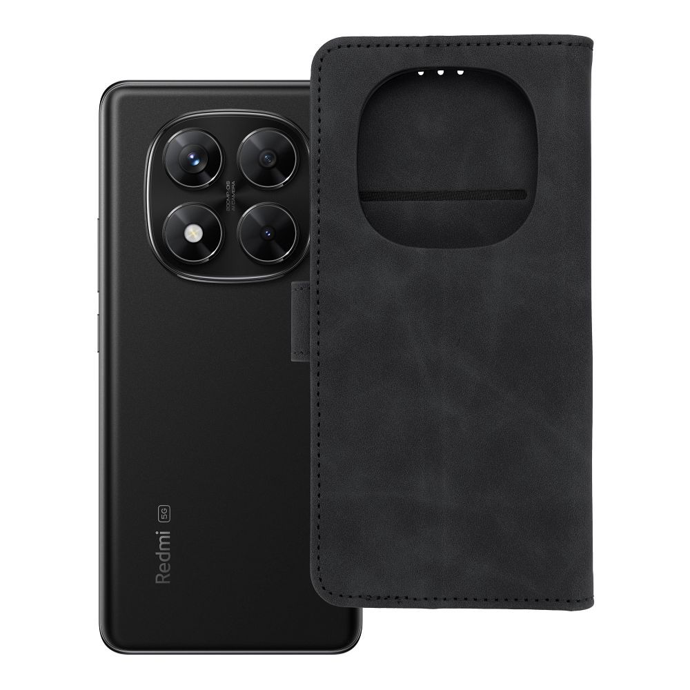 Atverams vāciņš Xiaomi Redmi Note 14 Pro 5G / 14 Pro Plus 5G – Tender Book, melns