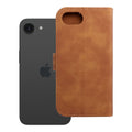 Atverams vāciņš iPhone 16e – Tender Book, brūns