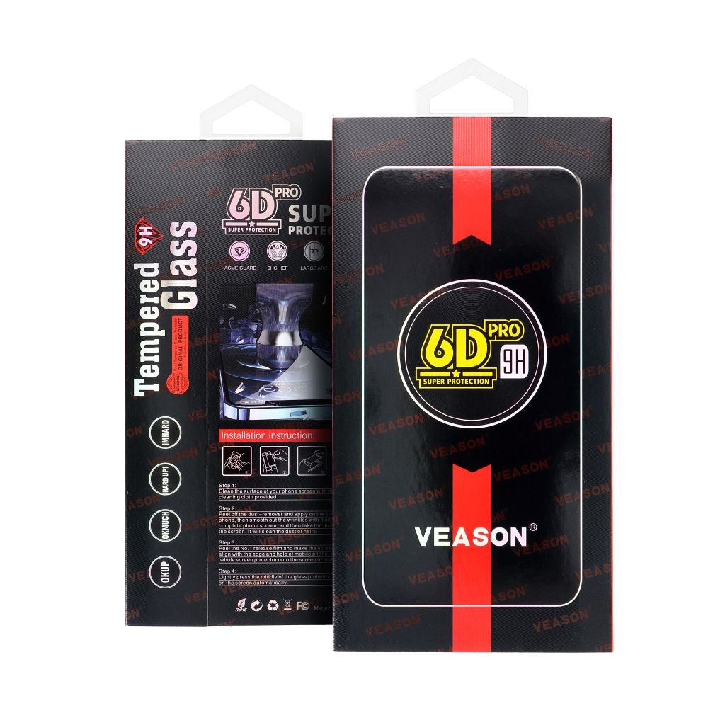 6D Pro Veason Glass  - for Google Pixel 9 / 9 Pro / 10 / 10 Pro black