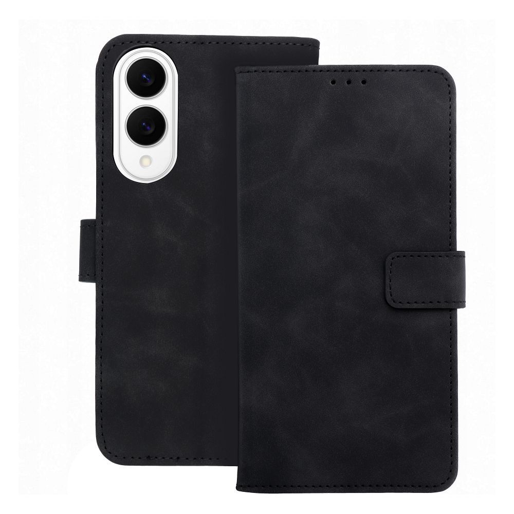 Atverams vāciņš Samsung Galaxy S25 Edge – Tender Book, melns