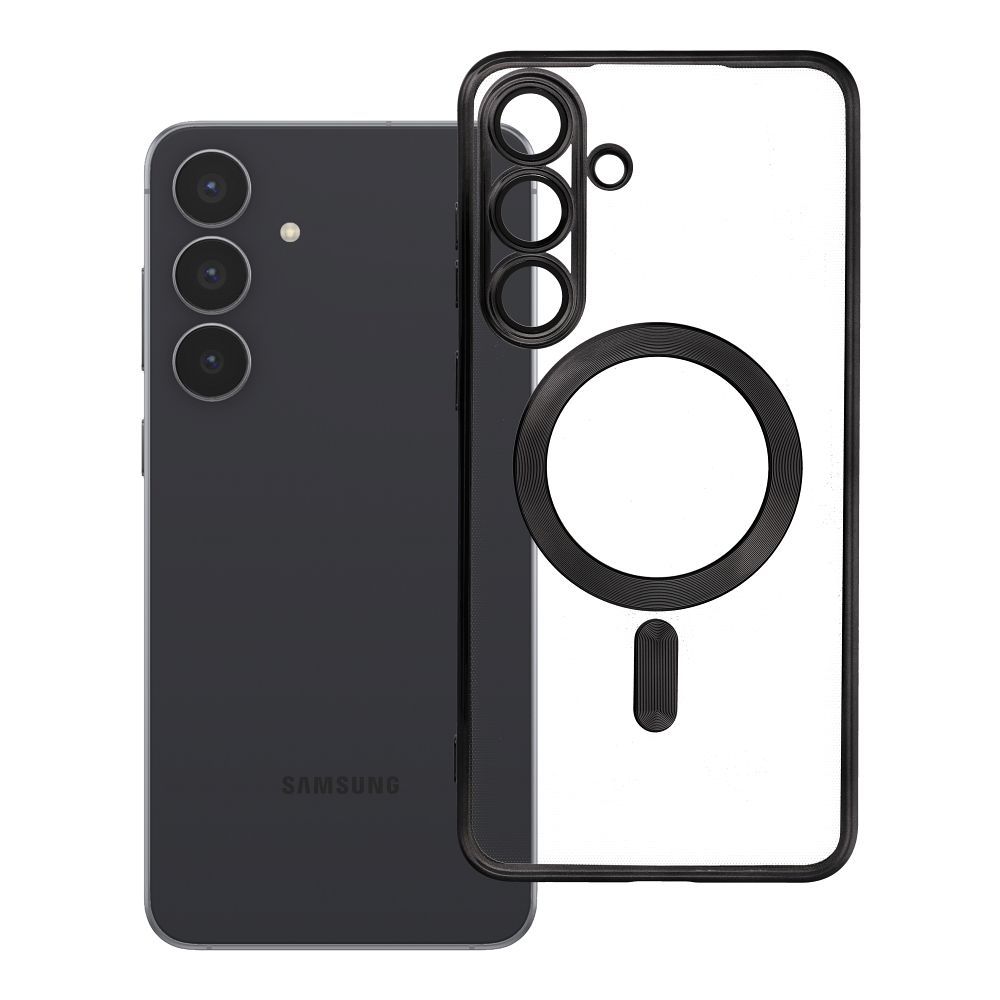 ELECTRO MAG COVER case compatible with MagSafe for SAMSUNG S25 FE black